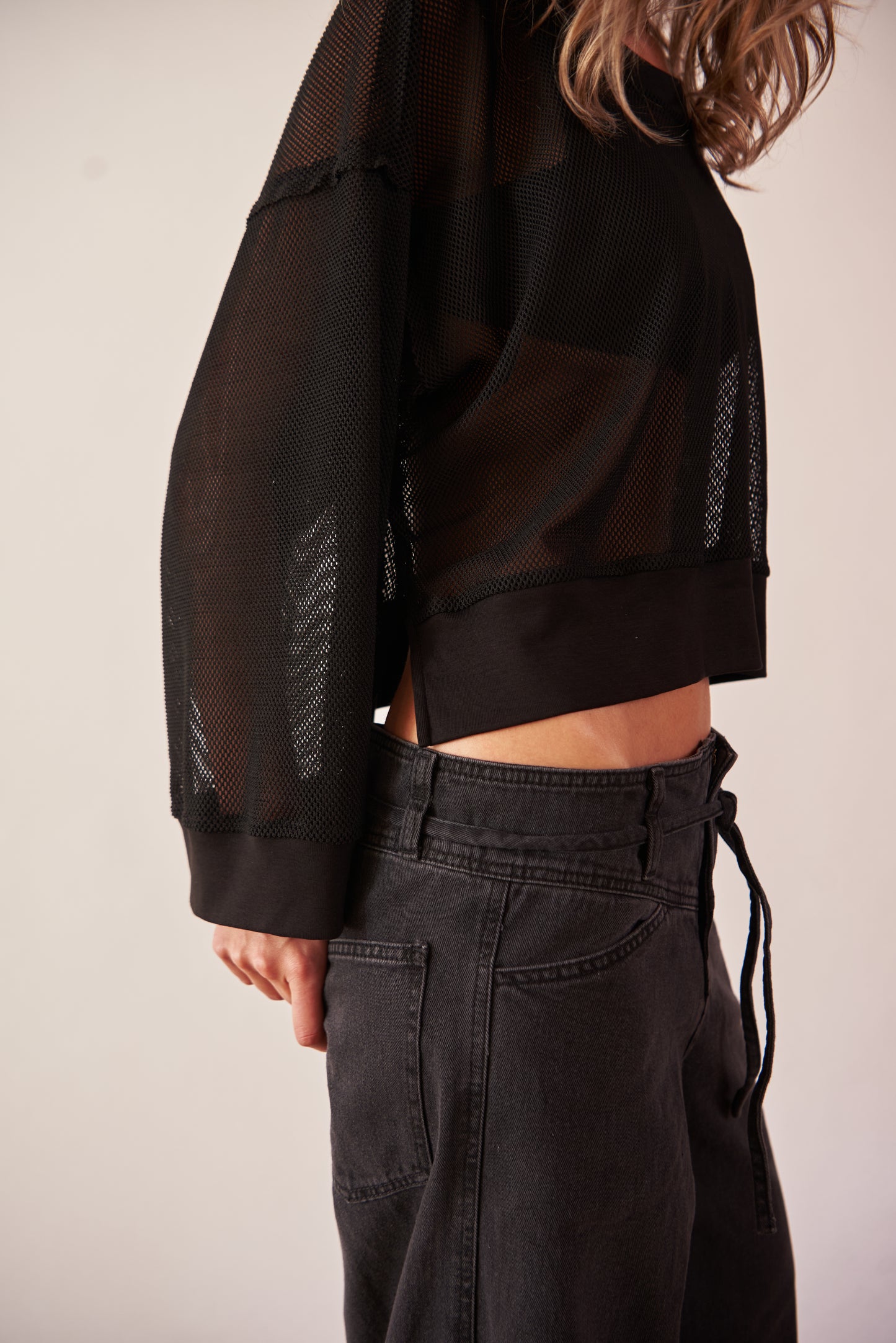 Camiseta malla oversized - R O P A J E