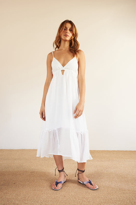 Vestido Largo Cut Out - R O P A J E --