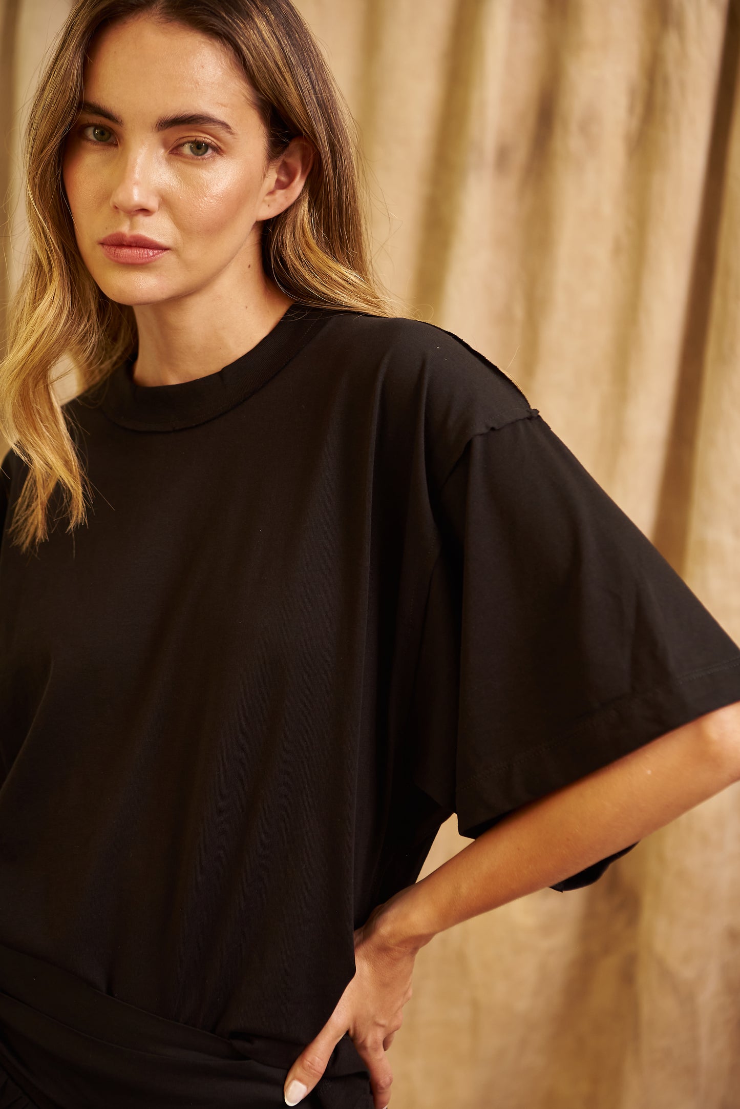 Camiseta oversized Negra