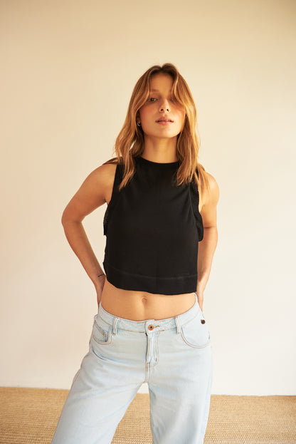 Camiseta Tank Top Crop - R O P A J E   --