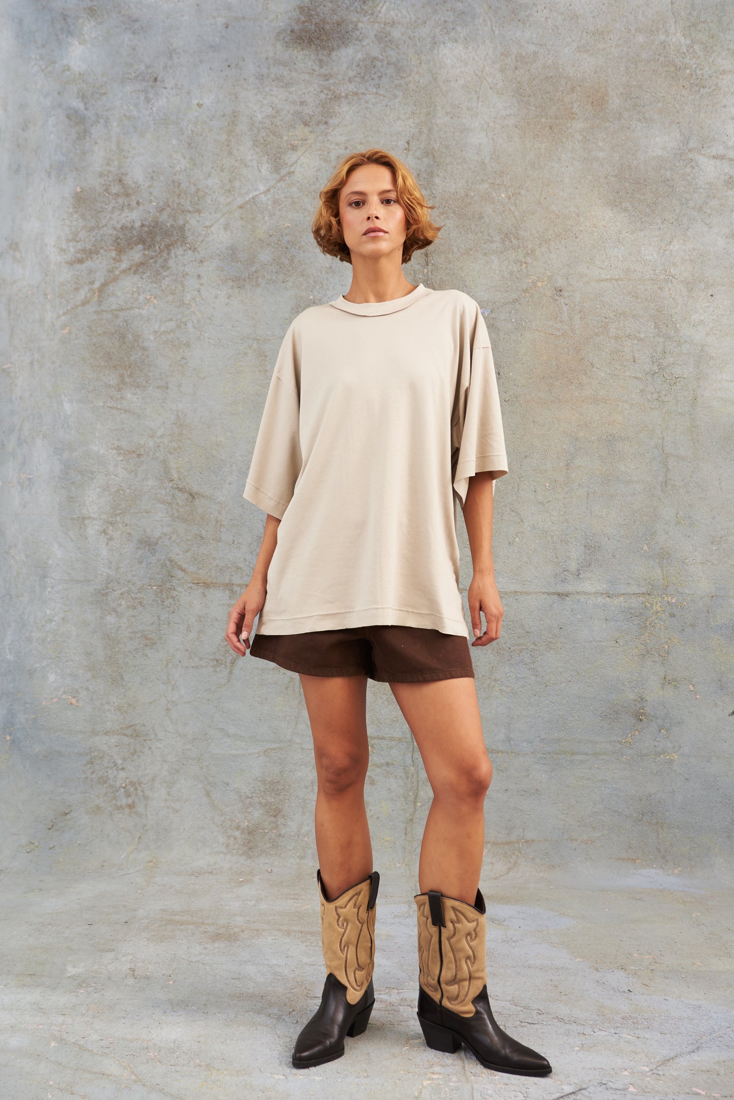 Camiseta Ovrsize manga 3/4