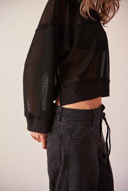 Camiseta malla oversized - R O P A J E   