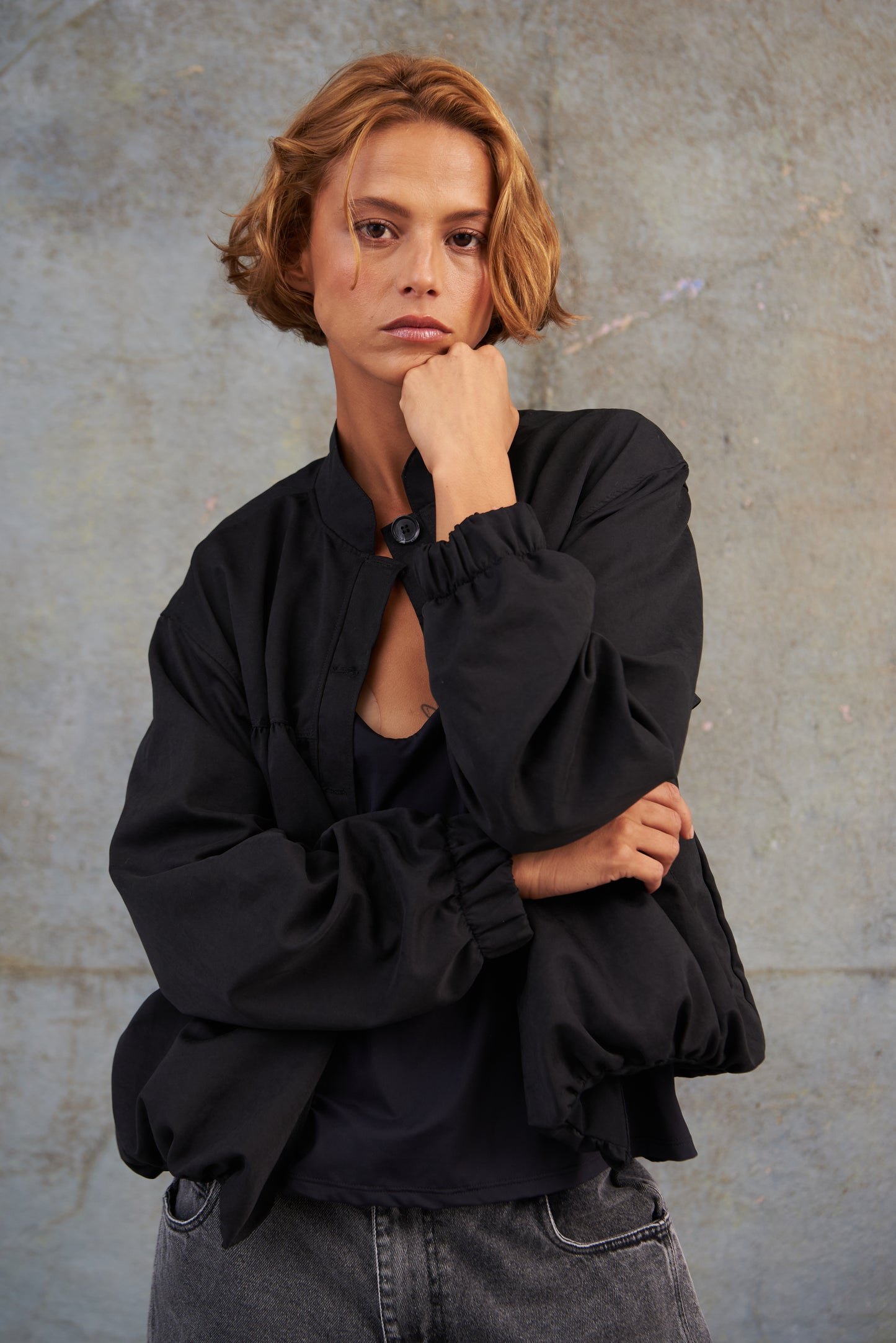 Chaqueta Recogido Bomber