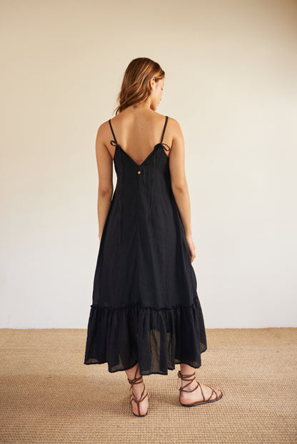 Vestido Largo Cut Out - R O P A J E   --